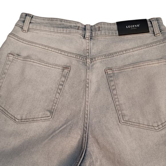 Legend London Women's Barrel Leg, High Waisted, Light Colored Jeans Size 28X29 - Picture 8 of 11